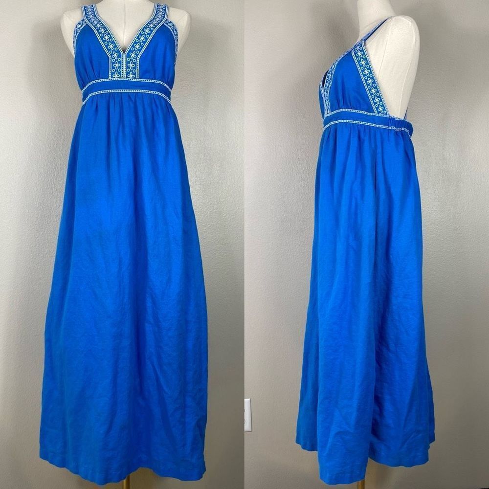 J.Crew embroidered maxi sundress
